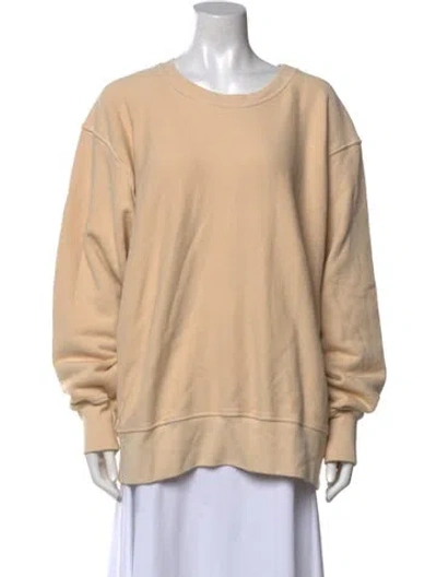 Pre-owned Les Tien Crew Neck Long Sleeve Sweatshirt In Neutral