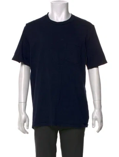 Pre-owned Les Tien Crew Neck Short Sleeve T-shirt In Blue