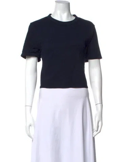 Pre-owned Les Tien Crew Neck Short Sleeve T-shirt In Blue