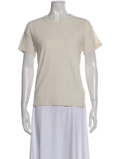 Pre-owned Les Tien Crew Neck Short Sleeve T-shirt In Neutral