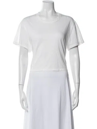 Pre-owned Les Tien Crew Neck Short Sleeve T-shirt In White