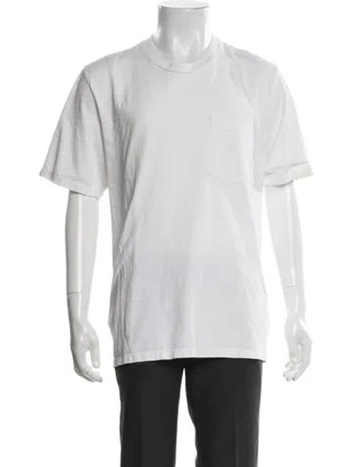 Pre-owned Les Tien Crew Neck Short Sleeve T-shirt In White