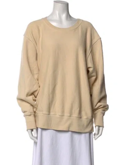Pre-owned Les Tien Crew Neck Sweater In Neutrals