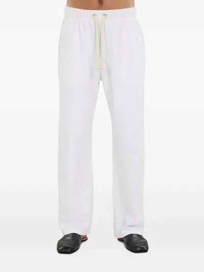 Les Tien Drawstring Track Pants In White