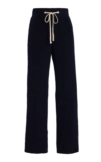 Les Tien Eazy Classic Pants In Navy