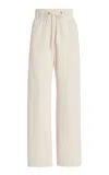 Les Tien Eazy Classic Pants Ivory In Ivory