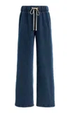Les Tien Exclusive Eazy Classic Cotton Pants In Blue