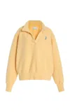 Les Tien Exclusive Riviera Cotton Polo Sweatshirt In Yellow
