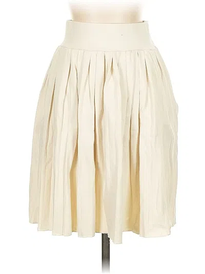 Pre-owned Les Tien Formal Skirt In White