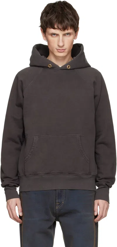 Les Tien Gray Heavyweight Classic Raglan Hoodie