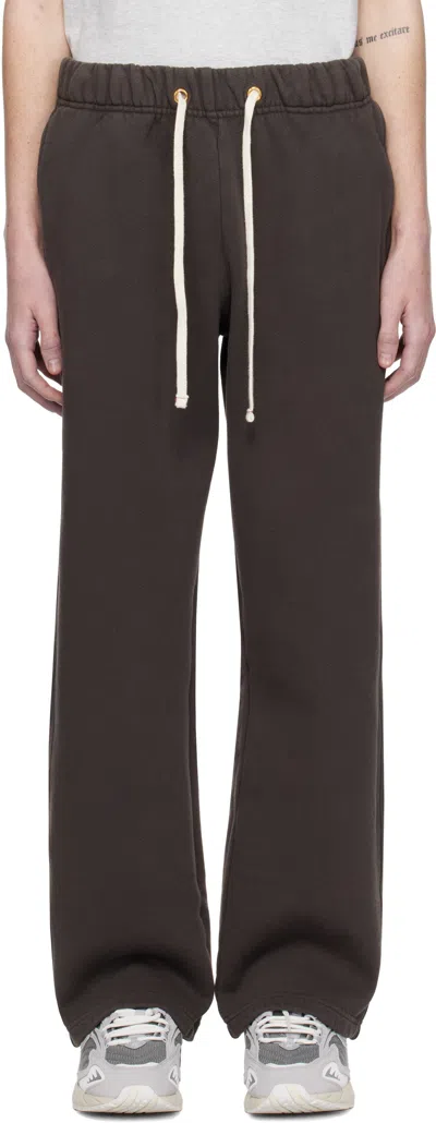 Les Tien Gray Heavyweight Classic Sweatpants In Vintage Black
