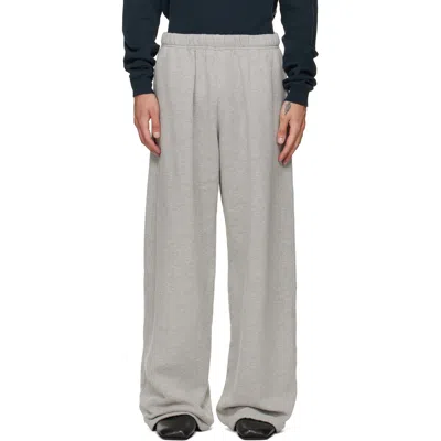 Les Tien Gray Heavyweight Party Sweatpants In Heather Grey