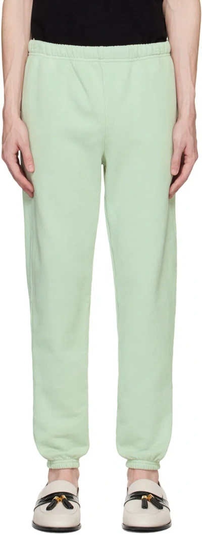 Les Tien Green Classic Sweatpants In Mint Chip
