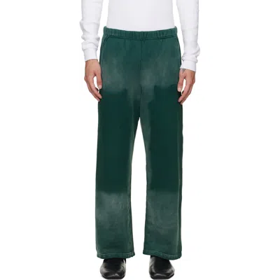 Les Tien Green Heavyweight Carpenter Workwear Sweatpants