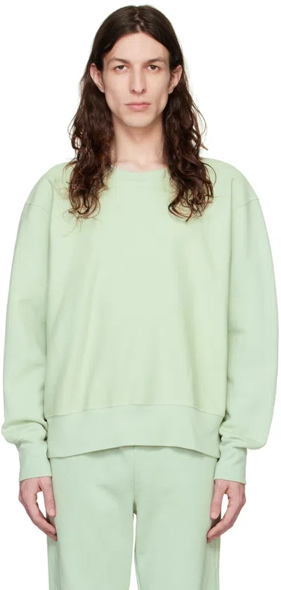 Les Tien Green Heavyweight Sweatshirt In Mint Chip