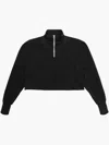 Les Tien Half-zip Pullover In Black