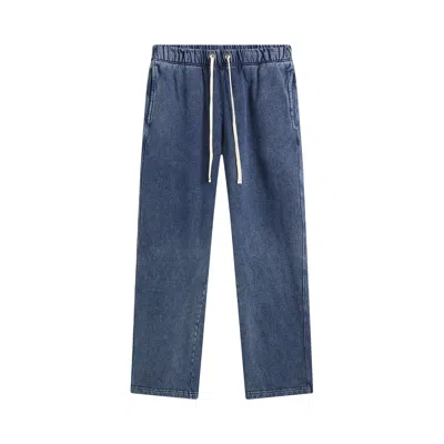 Pre-owned Les Tien Heavyweight Classic Pants 'vintage Indigo' | Blue | Men's Size Xl