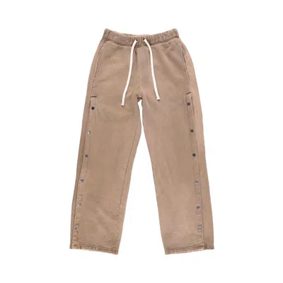 Pre-owned Les Tien Heavyweight Classic Snap Pants 'roebuck Oil' | Tan | Men's Size Xs In Brown