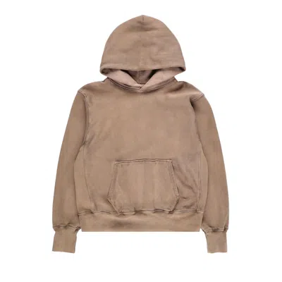 Pre-owned Les Tien Heavyweight Hoodie 'roebuck Oil' | Tan | Men's Size M In Brown