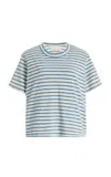 Les Tien Jane Striped Classic T-shirt In White