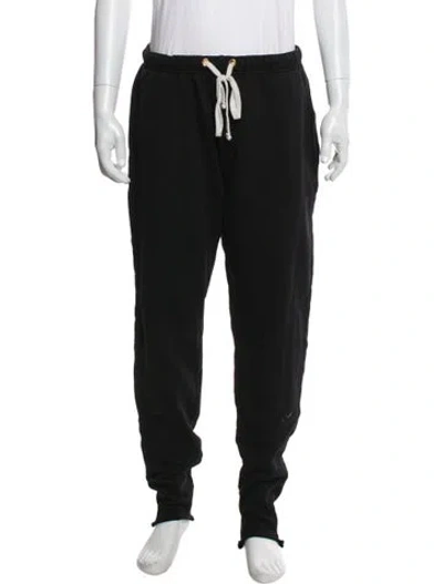 Pre-owned Les Tien Joggers In Black
