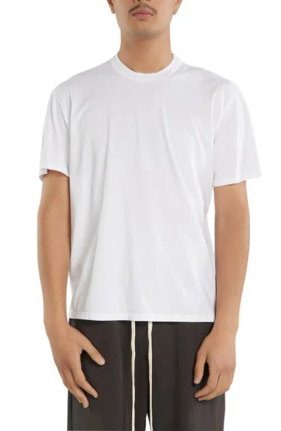 Les Tien Lightweight Binded Neck Classic Pocket Tee In White