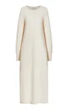Les Tien Lily Cotton Maxi Dress In Ivory