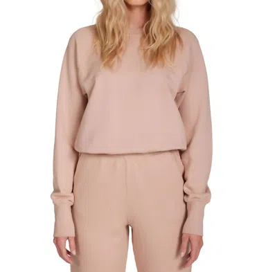 Les Tien Linda Classic Raglan Sweater In Mauve In Multi