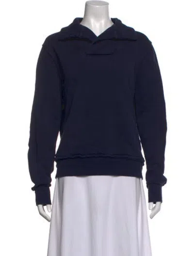 Pre-owned Les Tien Long Sleeve Sweatshirt In Blue