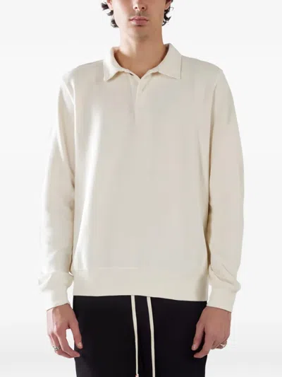 Les Tien Long-sleeve Polo Shirt In Neutral
