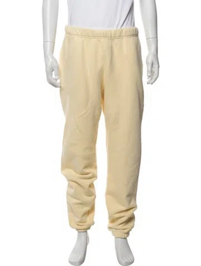 Pre-owned Les Tien Lounge Bottoms In Yellow