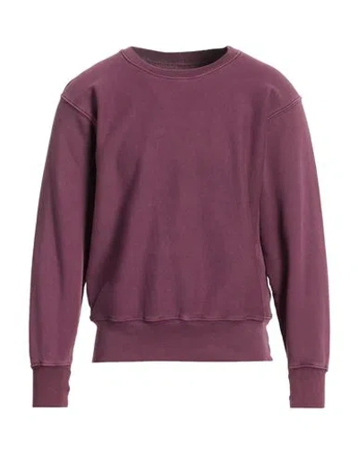 Les Tien Man Sweatshirt Plum Size Xs Cotton In Multi