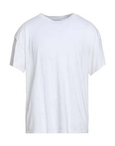 Les Tien Man T-shirt White Size S Cotton