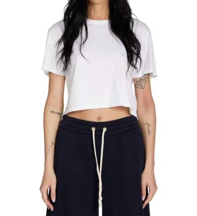 Les Tien May Crop Tee White
