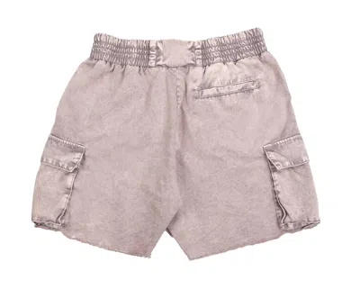 Les Tien Men's Cargo Short In Grease Mineral In Multi