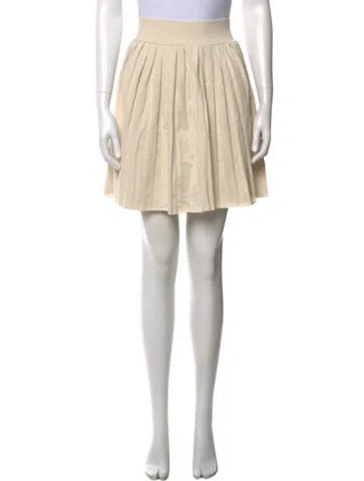Pre-owned Les Tien Mini Skirt In Neutral