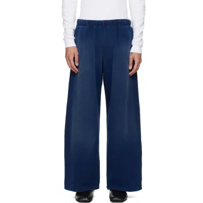 Les Tien Navy Heavyweight Party Sweatpants In Blue