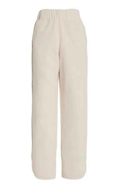 Les Tien Olympia Scallop Trousers Ivory In Multi