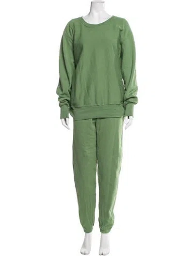 Pre-owned Les Tien Pant Set In Green