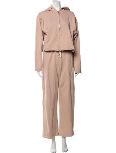 Pre-owned Les Tien Pant Set In Neutral