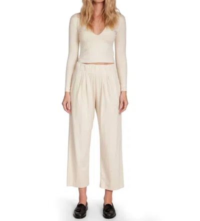 Les Tien Olympia Scallop Pants Ivory In Multi
