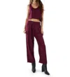 Les Tien Penny Pleat Front Pants In Mulberry In Red