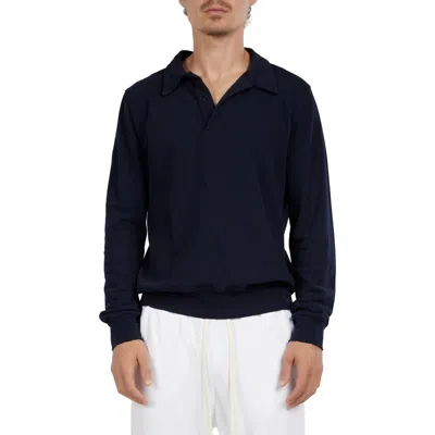 Les Tien Pique Tennis Polo In Blue