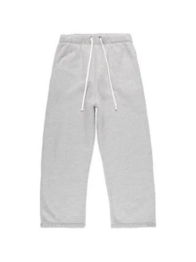 Les Tien Relaxed-fit Cropped Track Pants In Gray