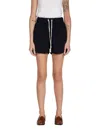 Les Tien Serena Scallop Shorts In Navy In Blue