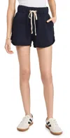 LES TIEN SERENA SCALLOP SHORTS NAVY