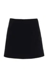 Les Tien Shannon Cotton-modal Micro-mini Skirt In Black