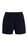 Les Tien Sierra Invert Cotton Shorts In Navy