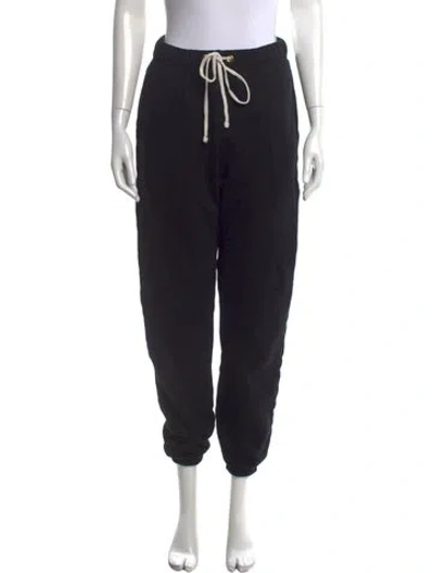 Pre-owned Les Tien Straight Leg Pants In Black