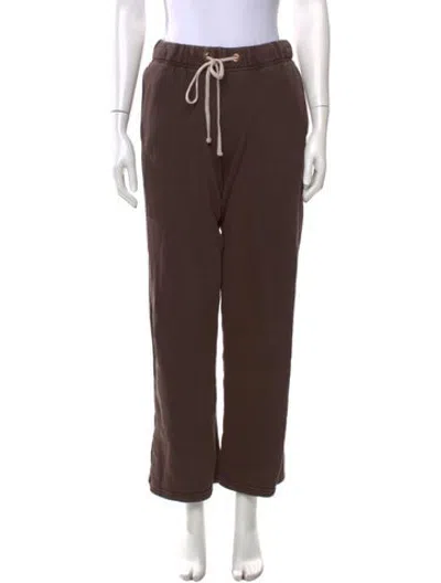 Pre-owned Les Tien Straight Leg Pants In Brown